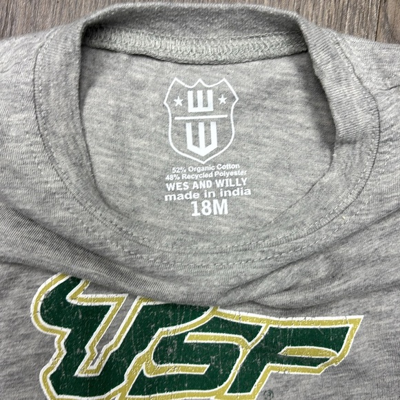 Baby’s Go Bulls! 6mo/12mo/18mo onesies! Two grey, one white. Go USF! - Picture 12 of 13